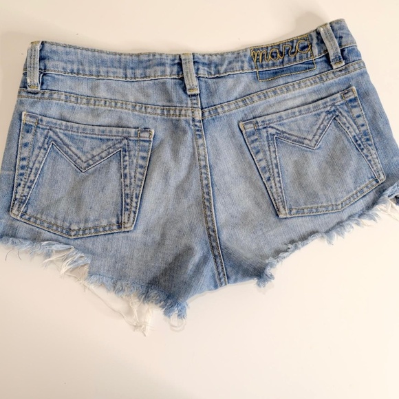 Y2k Marc Jacobs mini low-waist denim shorts